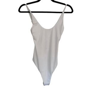 naked wardrobe white bodysuit cross back women xsmall xs